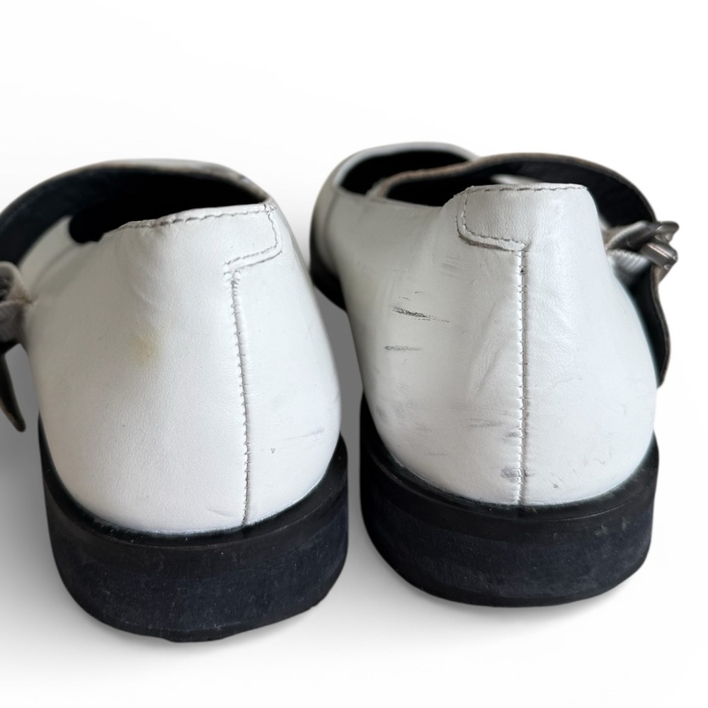 Free People Rumor Mary Janes Classic Shoes White Leather Size 6.5 - Picture 4 of 16